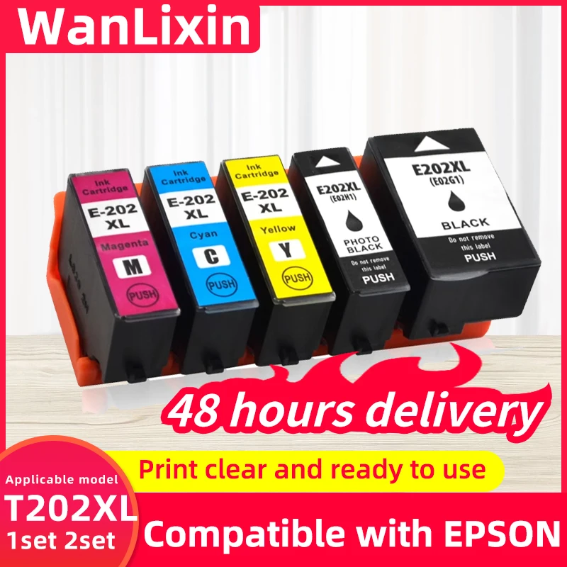 

1 комплект, Европа 202XL T202XL 202 T02G1 T02H1, совместимый картридж для чернил Epson Expression Premium XP6000 XP6005 XP6100 XP6105