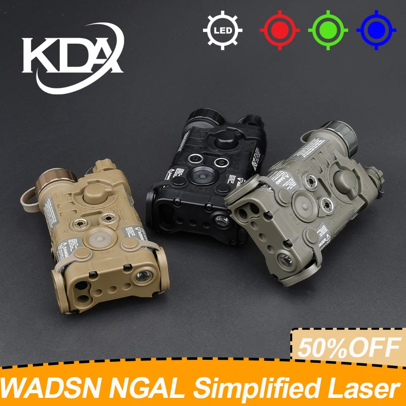 WADSN Airsoft Nylon NGAL Simplified Version Red Dot Green Blue Aiming Laser Indicator Hunting Scout Sight Fit 20mm Rail