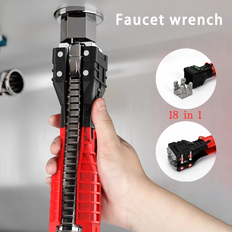 Faucet Wrench Hand Tools Ratchet Wrenches Set Kitchen Accessories Sink Tool Combination Wrench Free Shipping