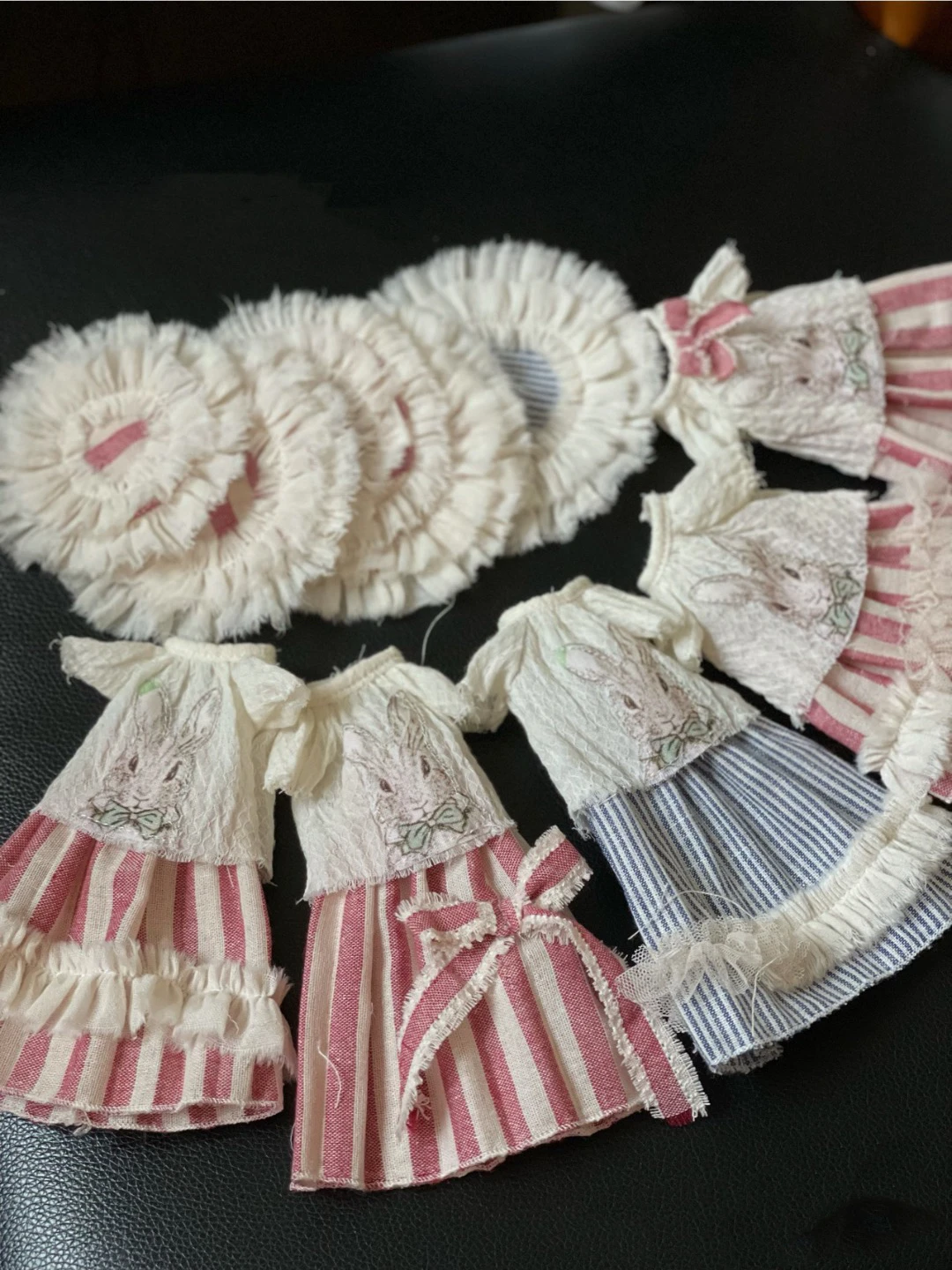 

Dula Doll Clothes Dress Vintage tea dyed rabbit skirt Blythe Qbaby ob24 ob22 Azone Licca ICY Bjd Doll