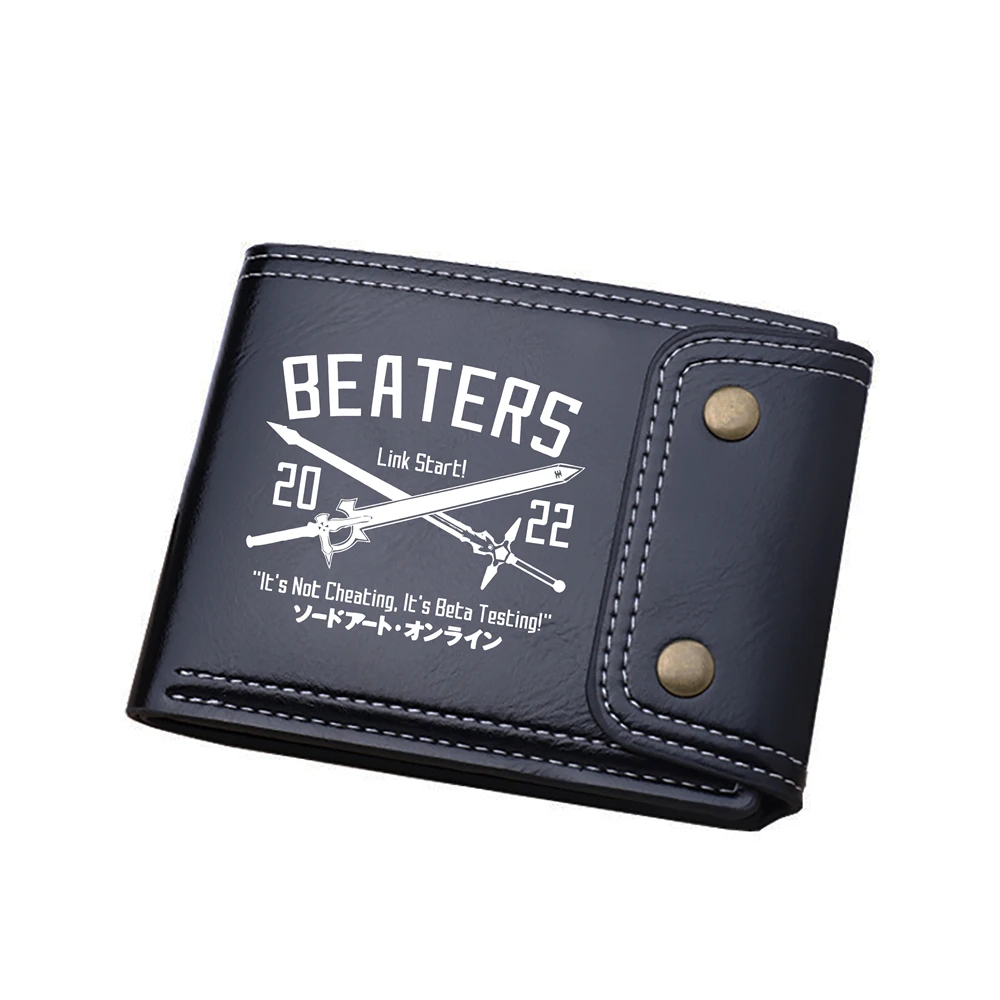 Sword Art Online Short Wallet PU Leather Cartoon Coin Purse