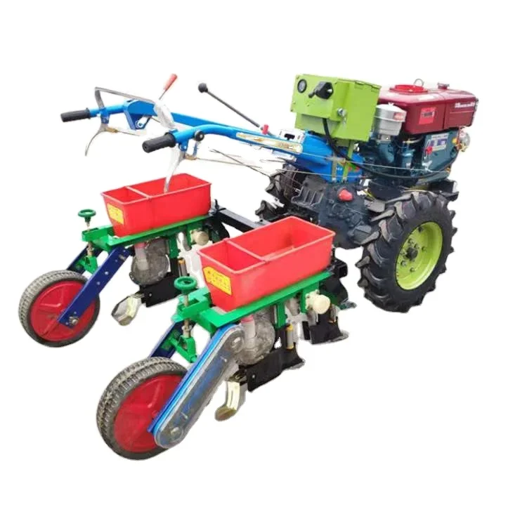 

Walking tractor precision corn seeder agricultural small maize seeder two row corn planter