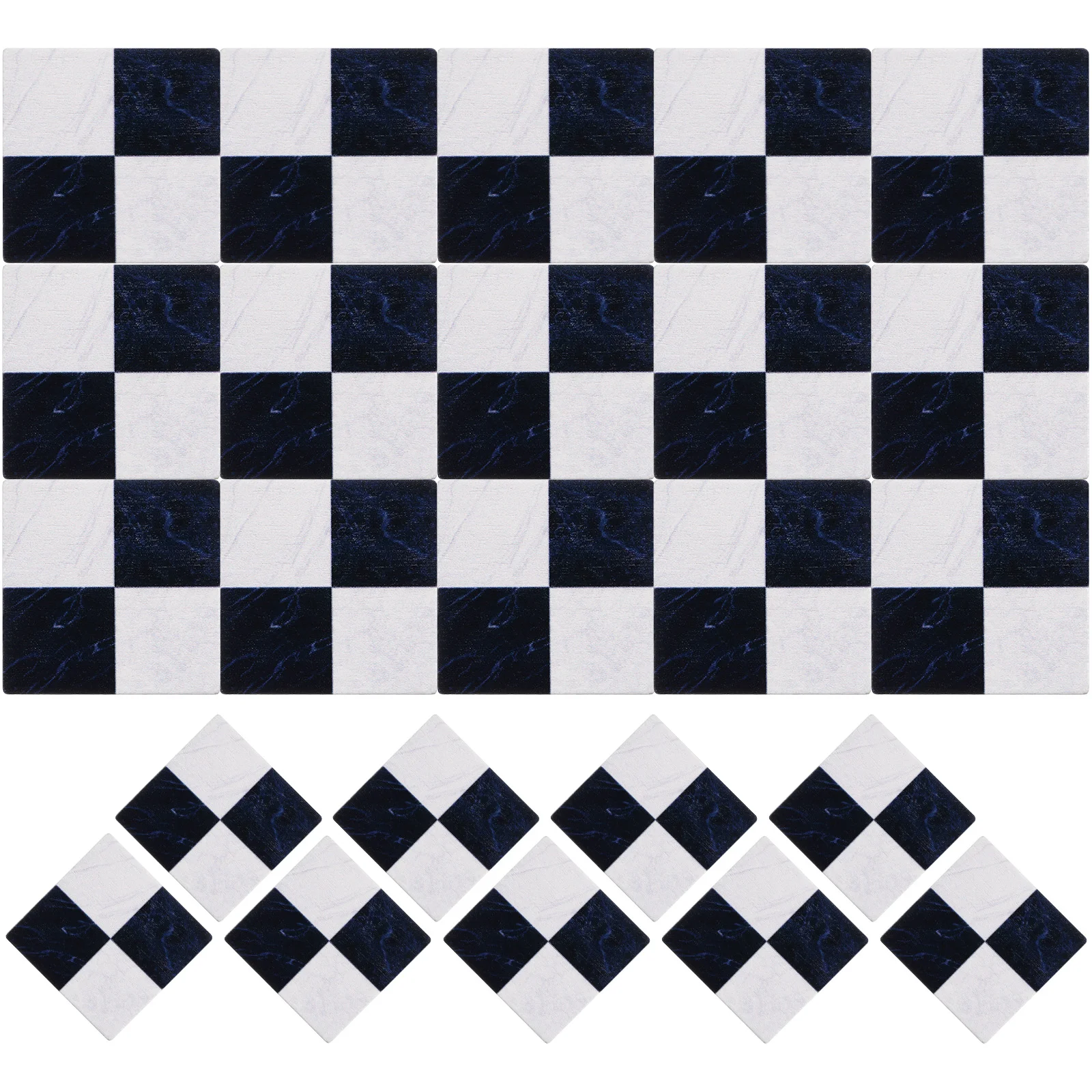 

27 Pcs House Roof Tiles Simulated Wooden Floor Toy Brick Miniature Work Dollhouse Home Decor