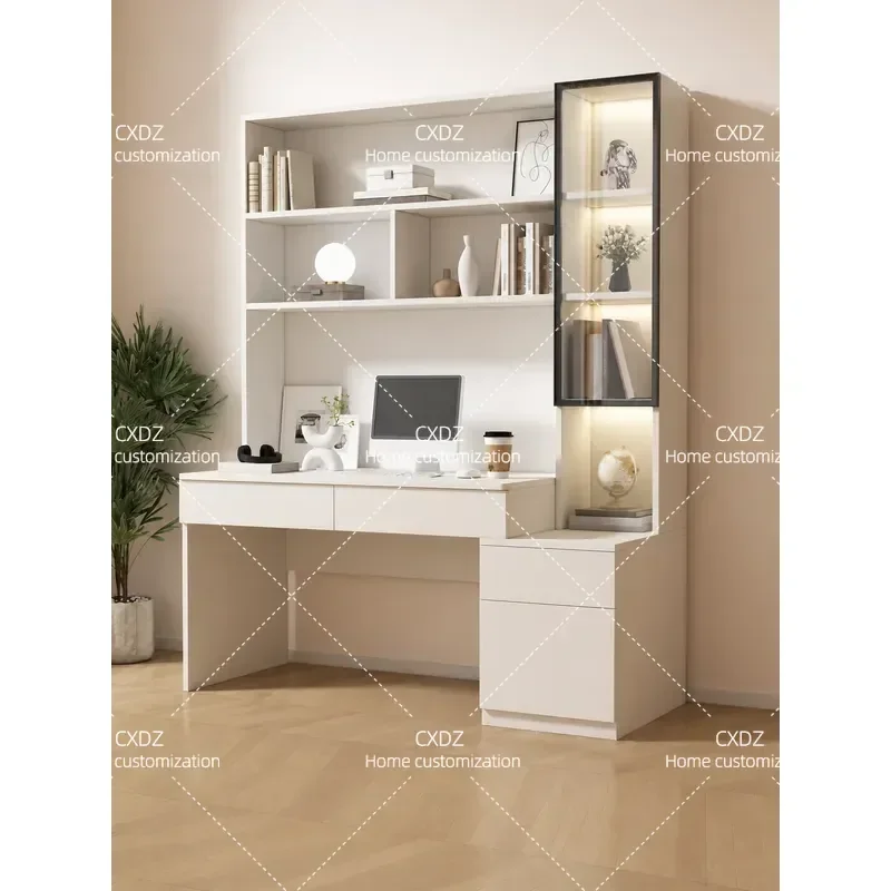Solid Wood Computer Desk Household Writing Table for Bedroom Student Study Light Luxury E-sports Gaming Desk Home Office