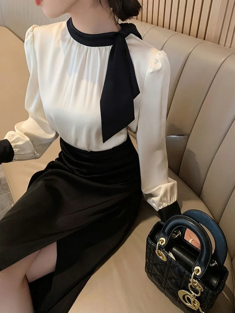 

Slit Female Outfits Formal Event Co Ord Full Top and Bottom Clothing New Arrivals Promotion Occasion Women's Two Skirt Piece Set