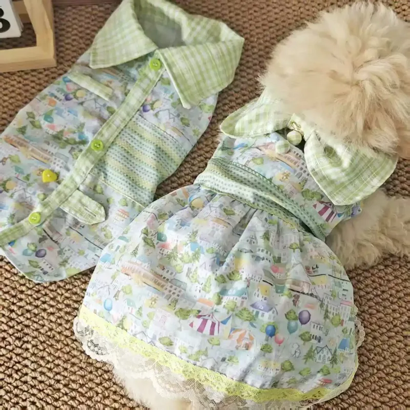 Pet Super Cute and Lightweight Spring and Summer Clothes, Small Dog Cute and Handsome Pet Clothes