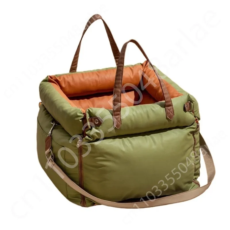 

Car kennel cat litter pet cushion car ride out artifact puppy safety seat rear car seat cushion