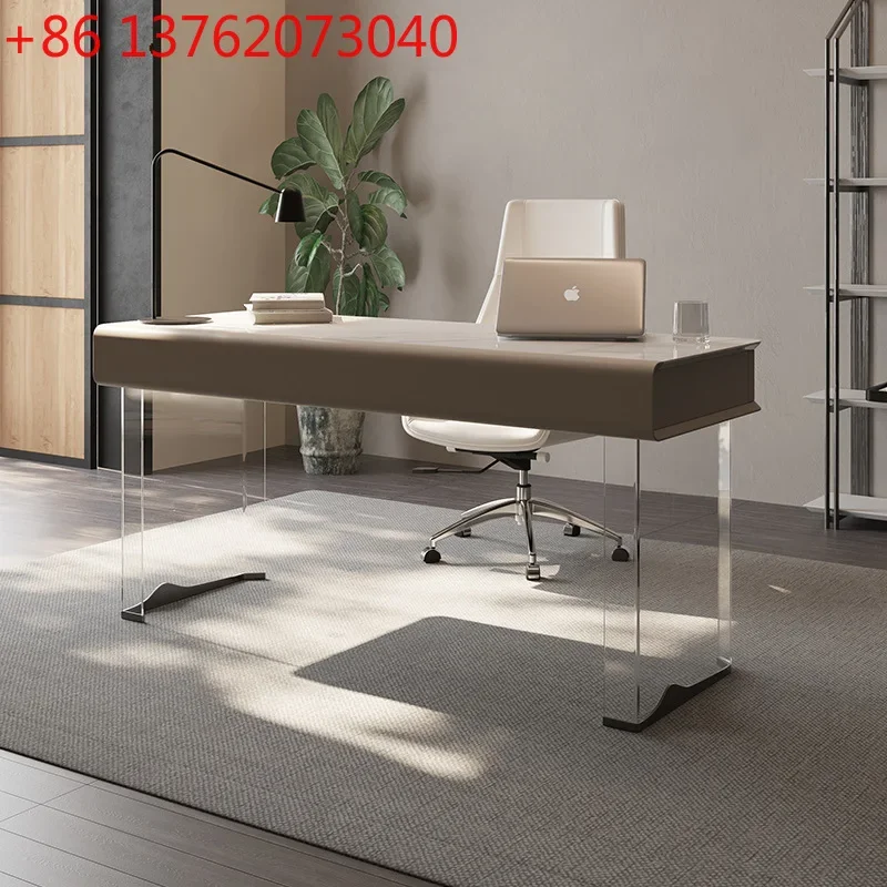 

Acrylic Suspension Desk Designer Light Luxury Desk Modern Simple Computer Desk