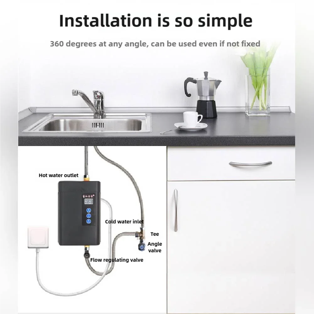 3800W 전기 온수기 Aneous 순간 온수기 주방, 욕실, 샤워, 온수기 110V/220V