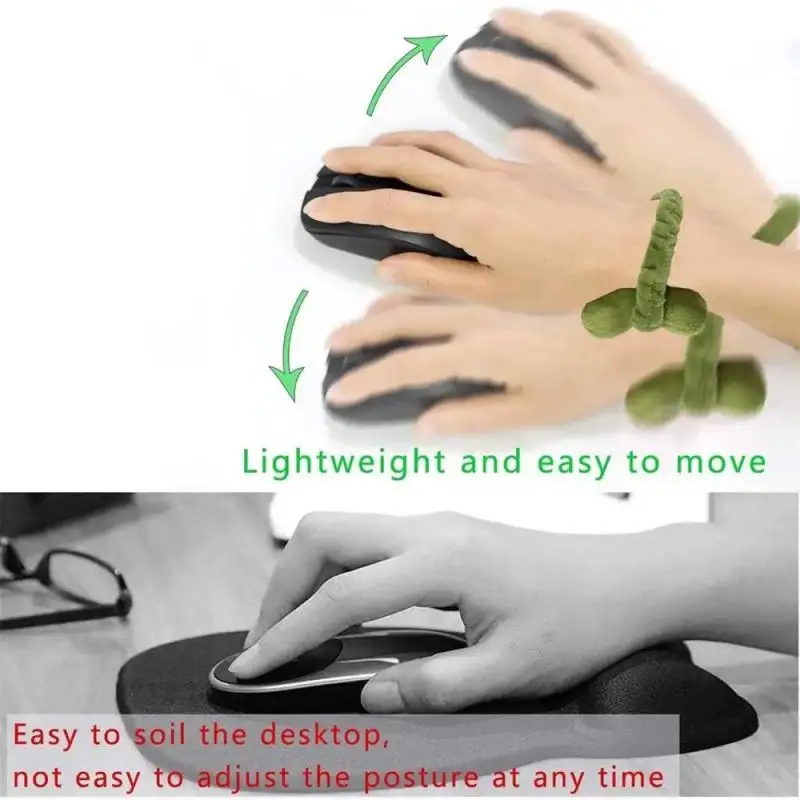 RYRA Mini Freely Moved Wrist Support Pad Wrist Guard Pillow Office Computer Keyboard Mouse Pad Laptop Computer Game Wrist Guard