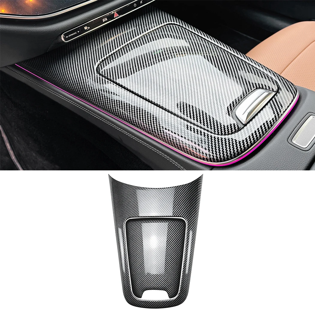 For Mercedes-Benz E-Class W214 E260 E300 2024+ Center Console Storage Box Cigarette Ashtray Holder Cover Trim sticker