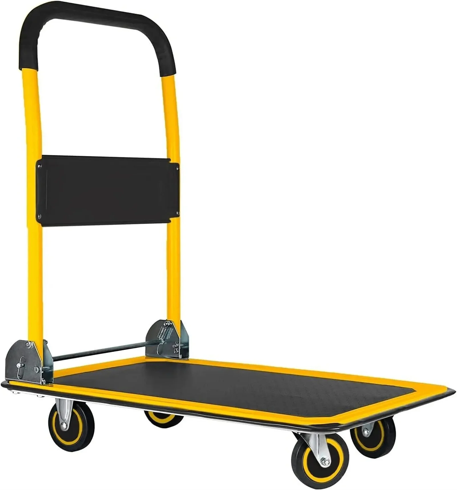 Folding Hand Truck Dolly Cart Wheels Luggage Cart Trolley Moving 330lbs