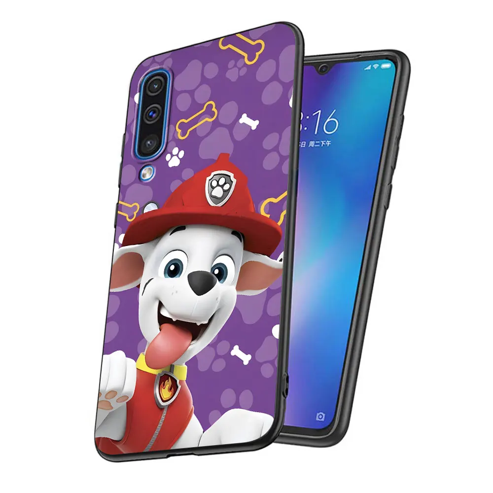 Paws P-Patrols Cartoon Dog Case for Samsung Galaxy A10s A30s A50 A50s A40 A70 A70s A10 A20e A20 A30 A20s TPU Black Phone Cover