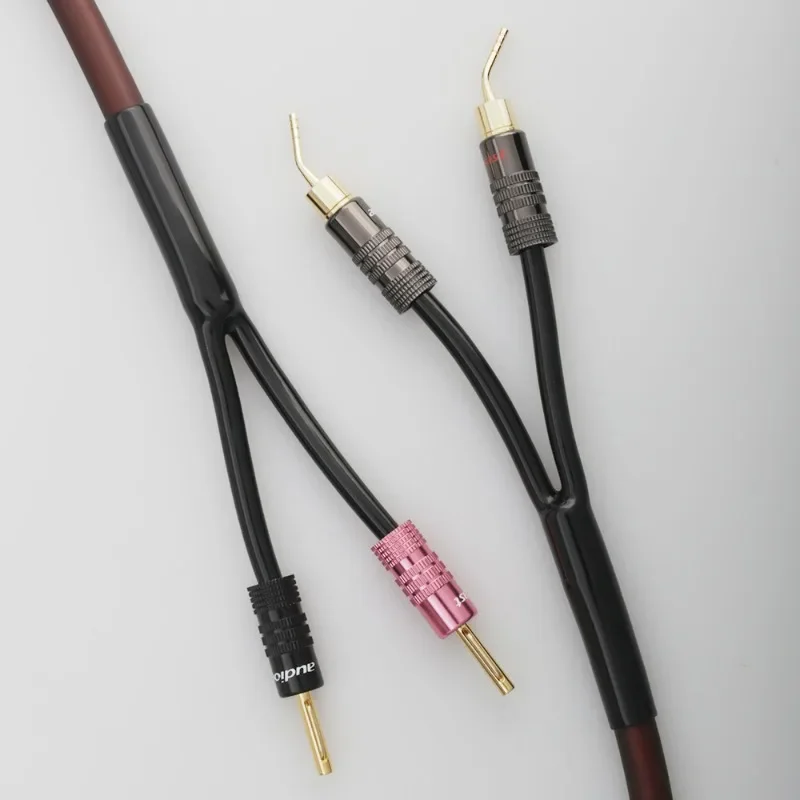 

DIY Audio Cable Y - Shaped Split Sleeve, Environment - Friendly Forked Rubber Cover for Speaker Cable, HIFI Audio Cable Sleeve