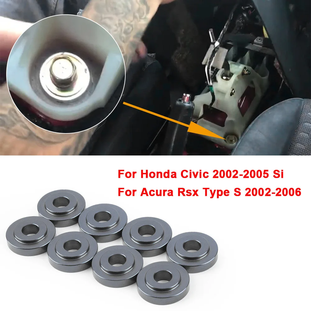 8Pcs Car Shift Button Bushing Gasket Is High Quality And Durable Suitable For Honda Civic 2002-2005 Acura RSX Type 2002-2006