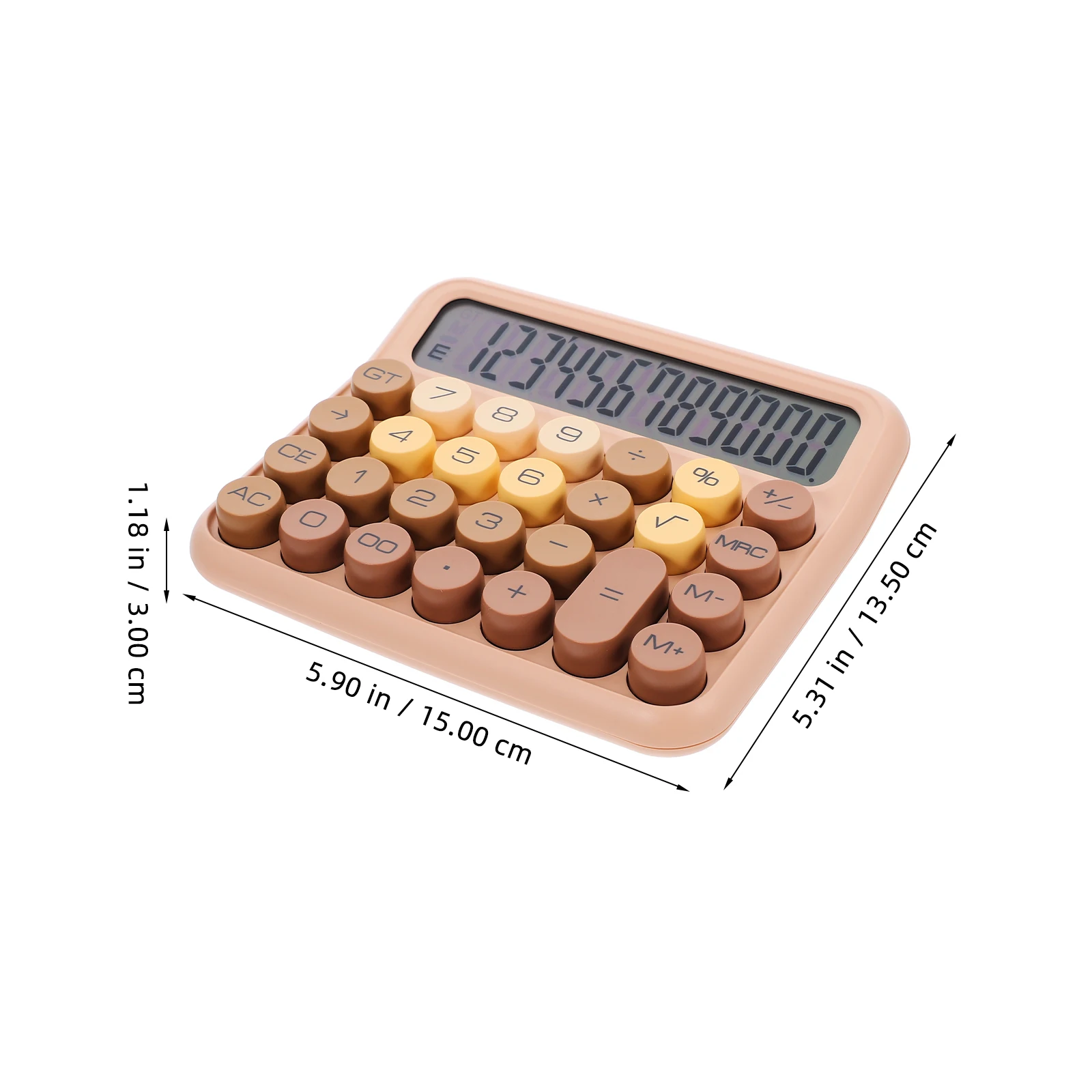 

Dopamine Color Simple For Students Portable Plastic Basic Calculator Office Supply Desktop Calculating Tool Household Digital