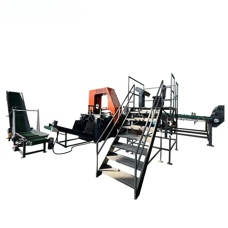 Customized  Automatic 45 Ton Hydraulic Log Splitter Processor Lumber Processing Equipment Tree Cutt