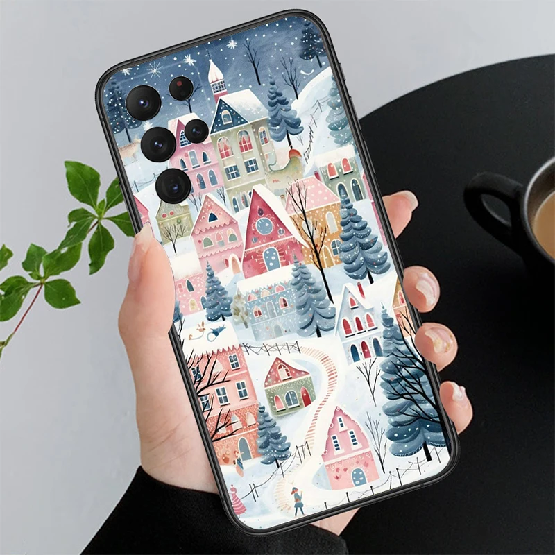 

Winter Christmas snowflake Phone Case For Samsung A16 A52S A55 A56 A36 A35 A15 A53 A54 A33 A34 A25 A05S A52 A14 A24 A26 A06
