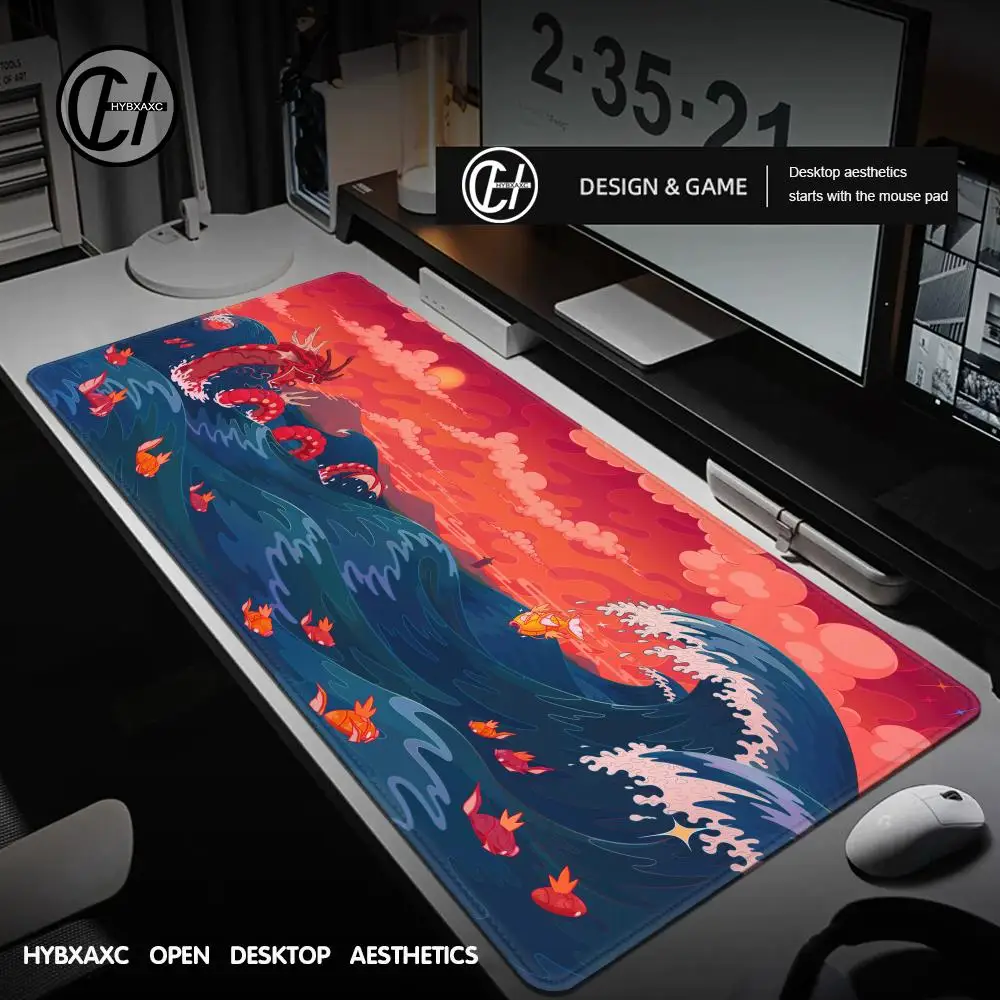 

New Larger XXL Mouse Pad Speed Mini Pc Computer Keyboard Pad Pokemon Gyarados Desk Mat Gaming Accessories Home Mousepad For LOL