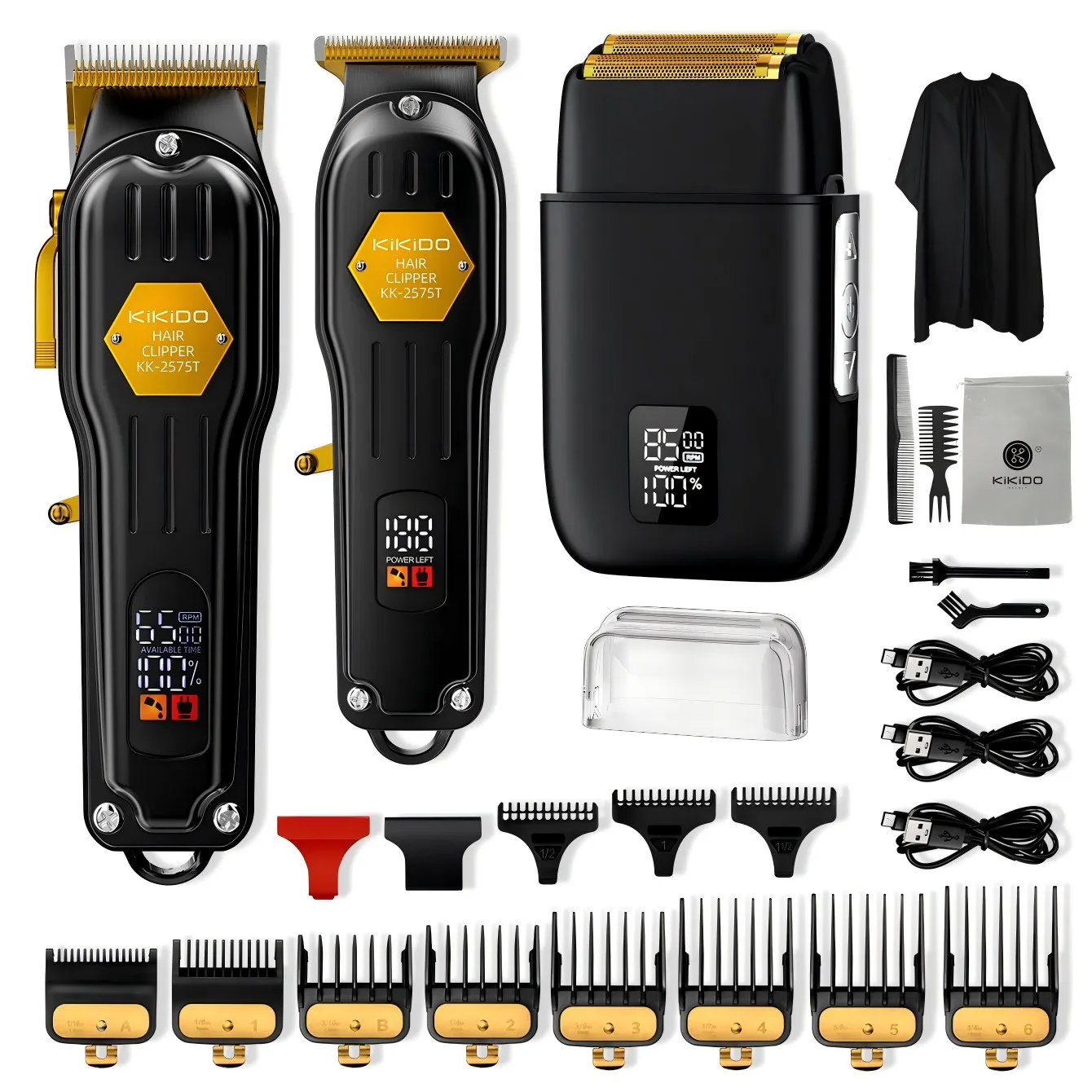 kikido-electric-hair-trimmer-for-men-electric-shaver-professional-men's-hair-cutting-machine-wireless-clippers-barber-trimmer