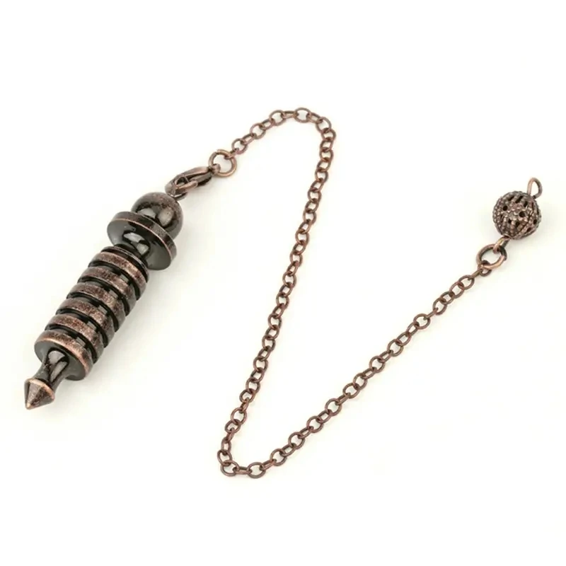 Metal Copper Pendulum for Divination Dowsing Reiki Healing Dowsing Wicca Balancing Spiritual Isis Pointed Pendulum Pendulos X005