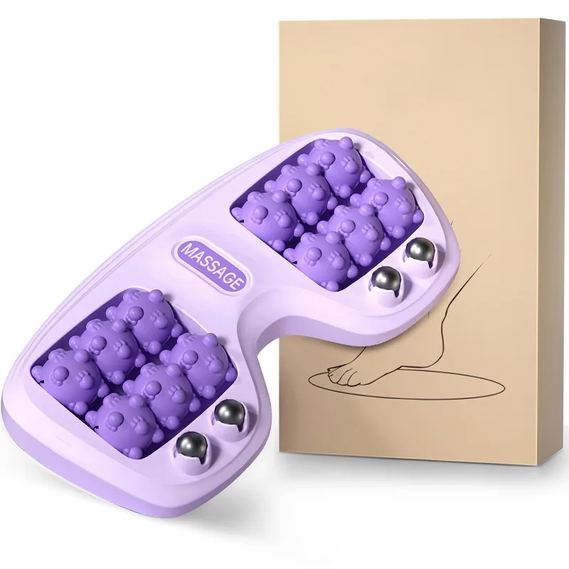 

Foot Massager Roller Feet Acupressure Point Massage Plantar Fasciitis Pain Relief Relax Roller Trigger Point Reflexology Tool