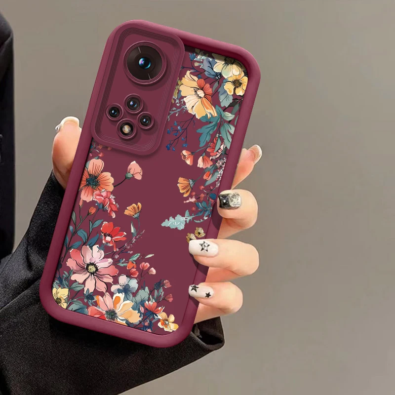 حافظة لهاتف شاومي 15T Pro 15 Ultra 17 Pro Max 13 12 11 Lite 5G NE 11i 14T 13T غطاء زهور ريترو ناعم من البولي يوريثان الحراري #6