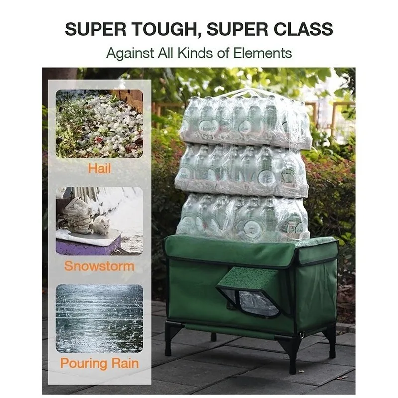 Outdoor Waterproof Cat House Warm Heated Winter Cat House Insulated Outside Foldable Cats Nest Tent Sleeping Extra Large Pet