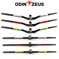 OdinZeus Full Carbon Fiber MTB Fiets Riser Eenvormige Geïntegreerde Stuur Met Stuurpen MTB Fietsonderdelen 80/90/100mm * 700/720mm