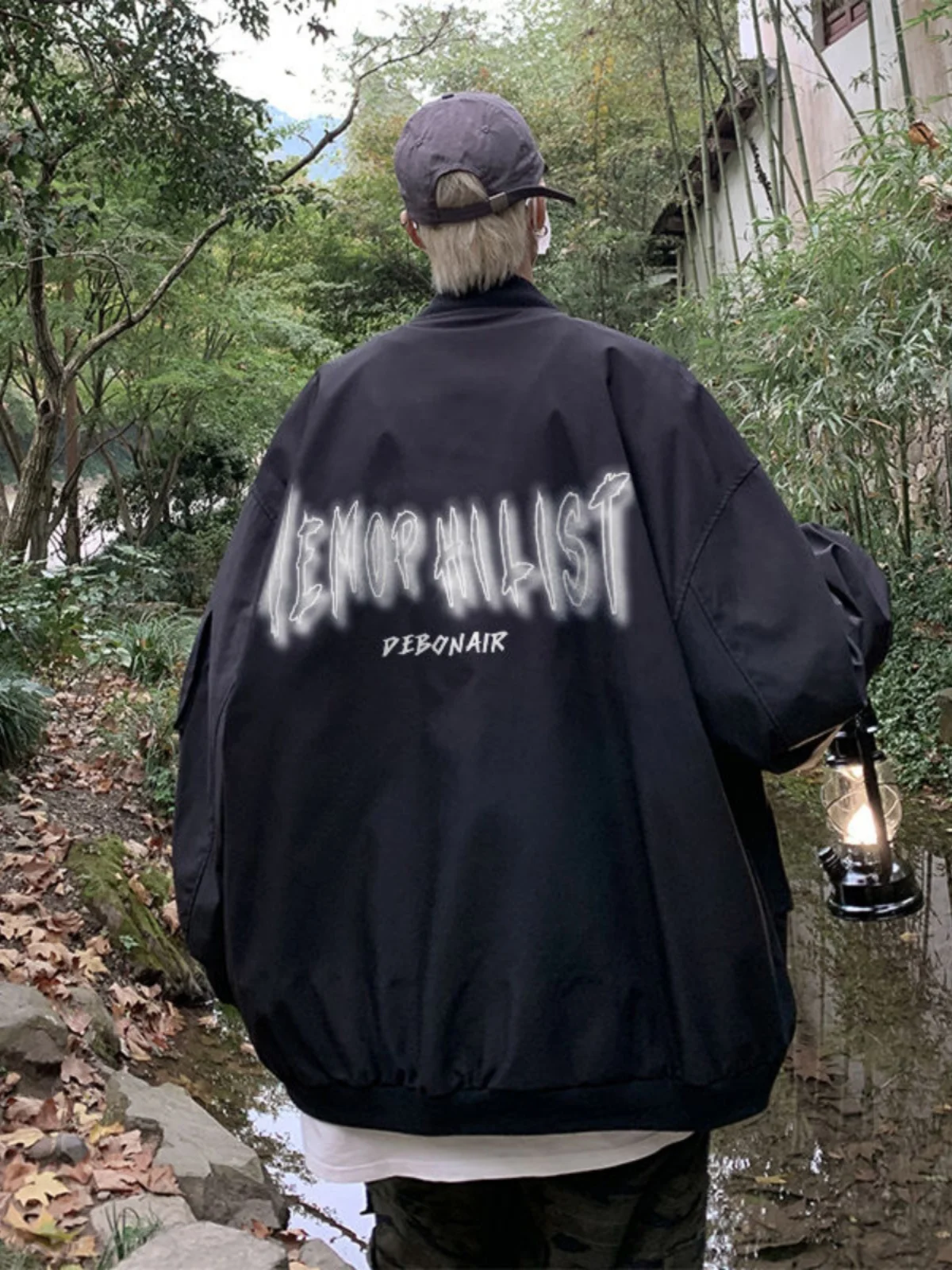 

American Sle Men's Jaet Loose Baseball Coat Faionable Retro Spring Autumn Large Size Workwear Cool Design Breathable