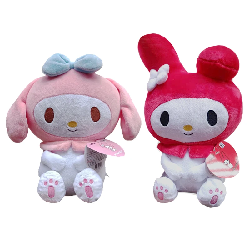 Nieuwe Sanrio Serie Knuffels Kawaii My Melody Gevulde Pop Hanger Kuromi Sleutelhanger Dier Aanwezig Rugzak Decora Gift Voor Meisjes