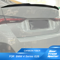 Carbon Fiber Car Rear Spoiler Wing For BMW 4 Series I4 G26 M Sport Sedan 430i 440i 2021 2022 Rear Trunk Boot Lip Spoiler