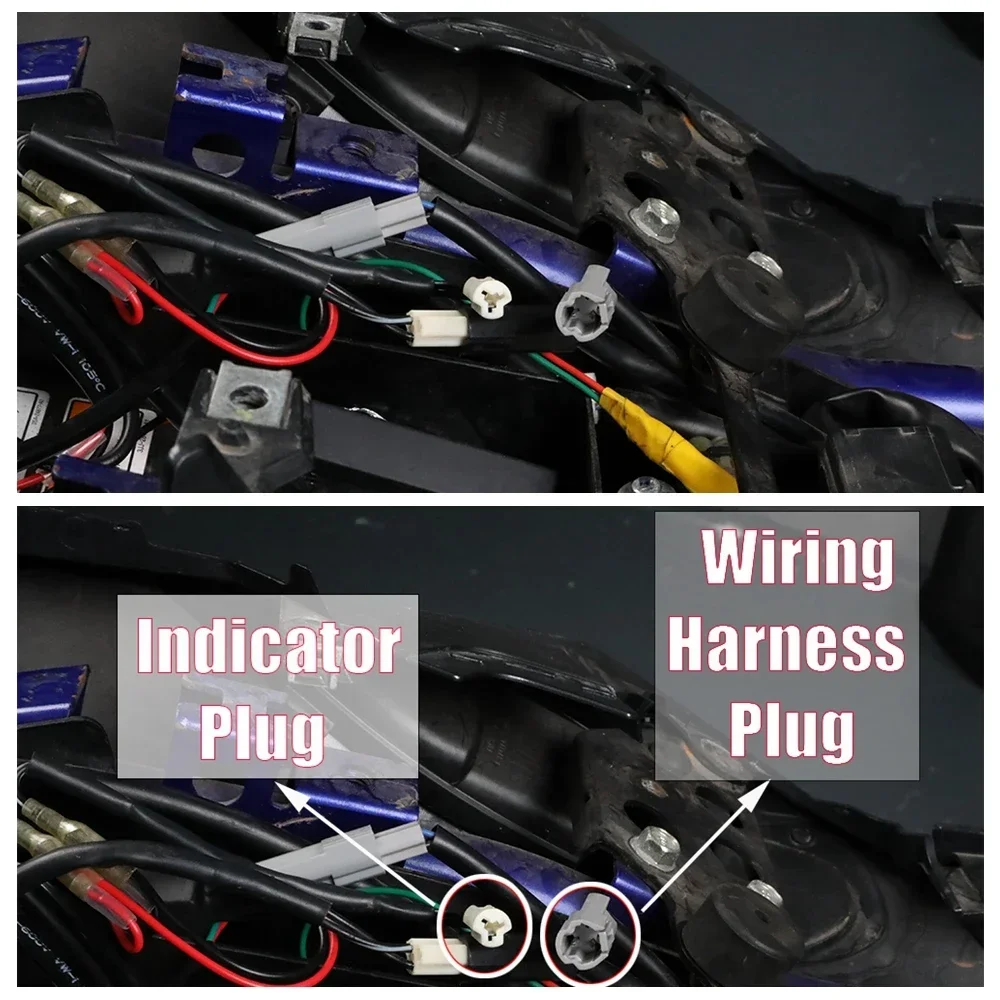 Turn Signal Wire Adapter Cable Plug Wiring Harness For Yamaha Tenere Tracer 700 900 MT-125 FZ MT 25 09 07 03 Indicator Connector