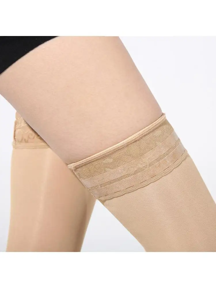 compression Stockings Varicose Veins Women Stocking Lace Band For Summer 15-20mmhg Thigh High Stockings Premium High Quality