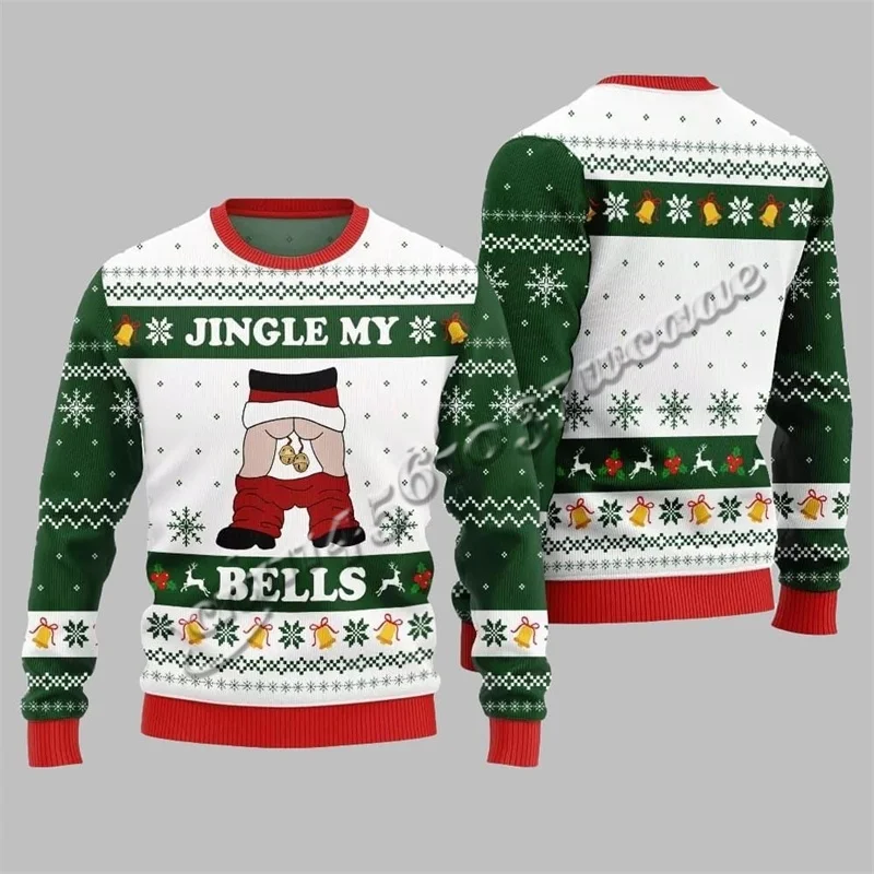 26/27 Ugly Christmas Sweater Collection Funny Santa Slogan Snowflake Bell Reindeer Autumn Winter Sweatshirt FamilyMatching