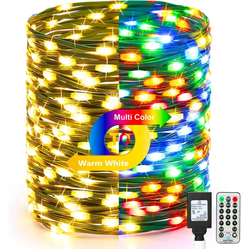 

LED Strip,Shining color changing Halloween light, 269 feet 800 LED warm white and multi-color, with remote control,LED Strip.