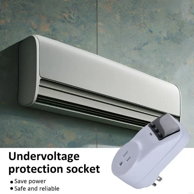  Voltages Protections Socket with Clear Display Guard Power Outlet Easy to Use