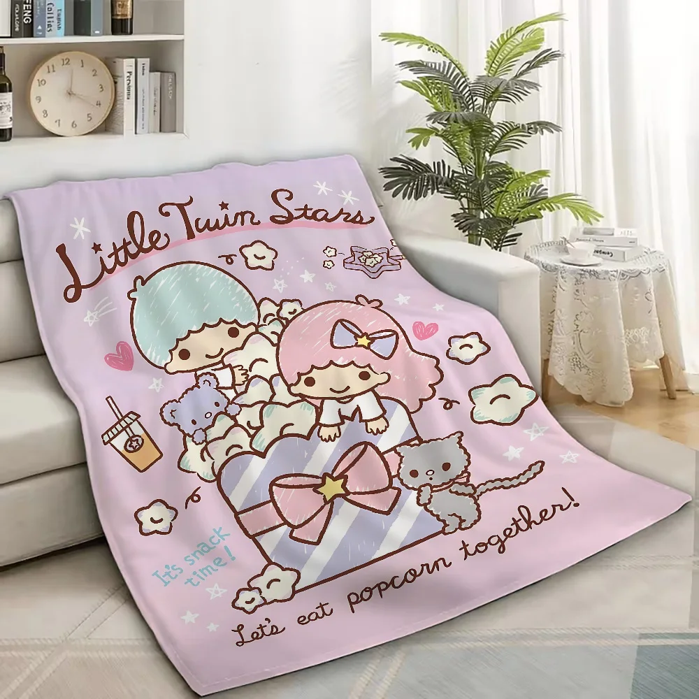 Sanrio Little Twin Stars Bed Blankets and Throws Blankets for Winter Luxury Blanket Dandys World Kpop Demon Hunter Home Plaid