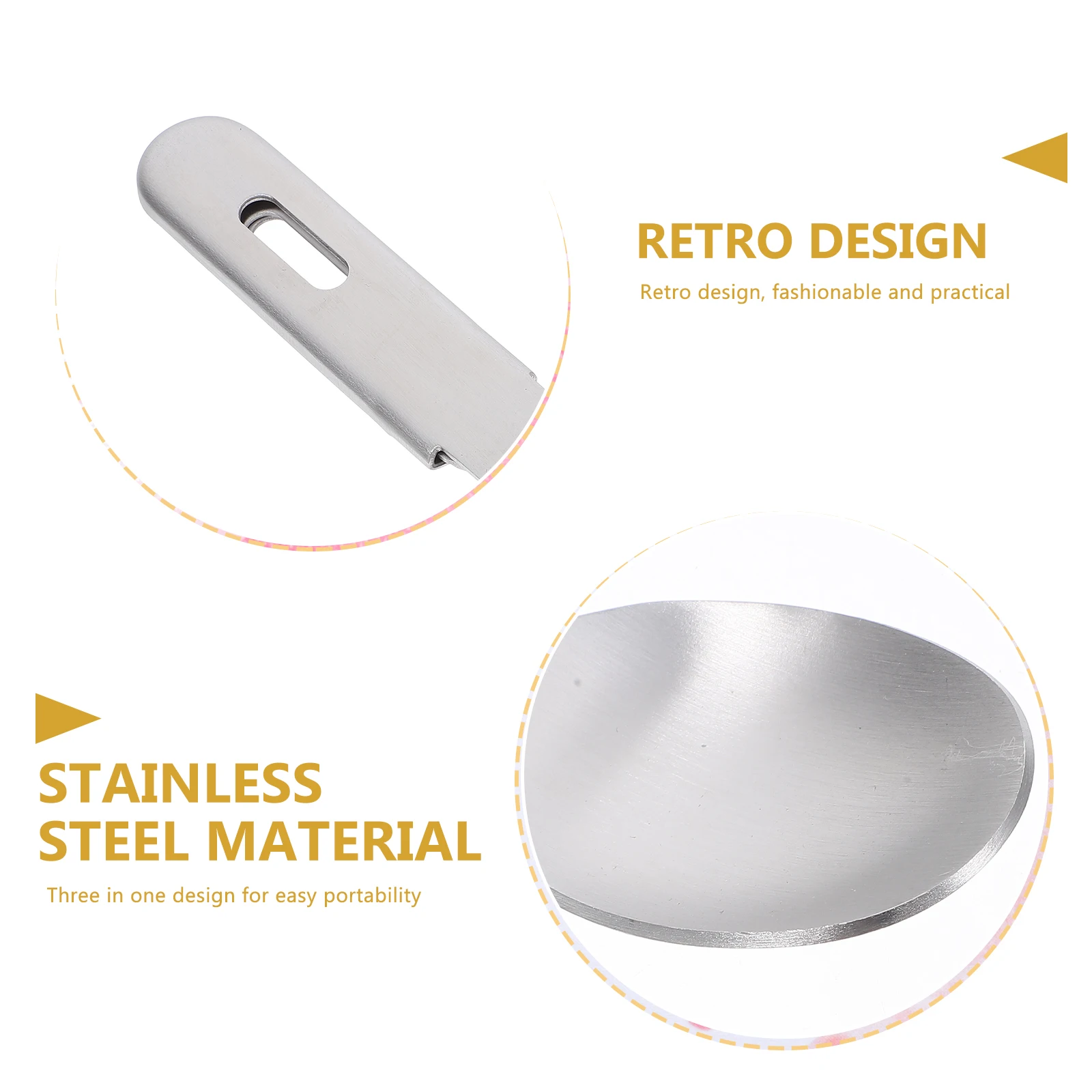 

1 set Stainless Steel Vintage Cutlery Set Outdoor Camping Travel Knife Fork Spoon Portable Storage Bag Party Eating Utensils