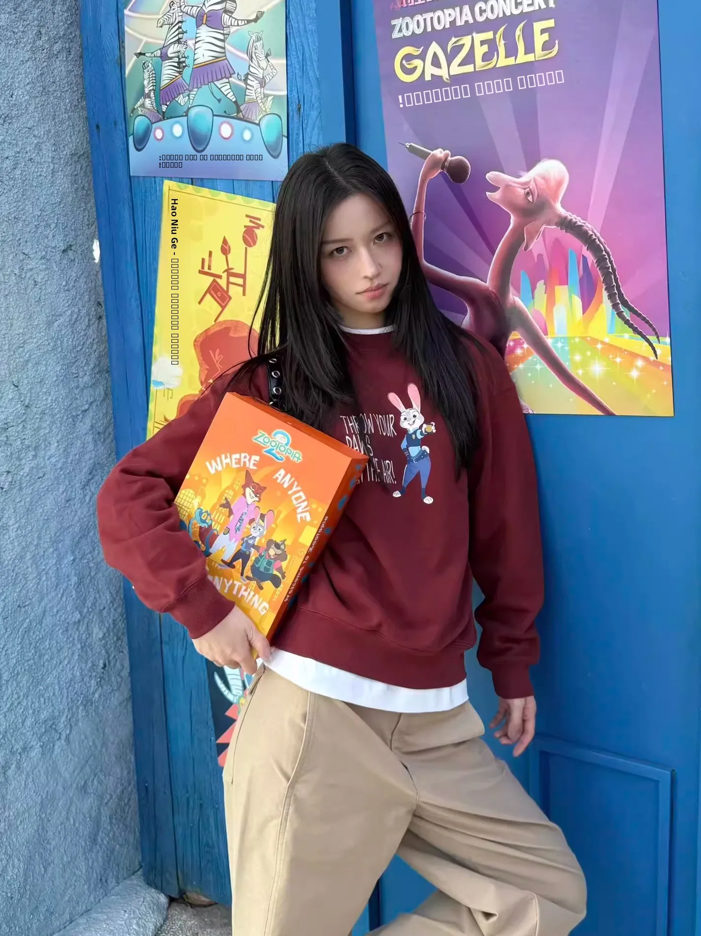 

Свитшот с круглым вырезом и принтом в виде полицейского кролика Dongjin, женский повседневный удобный топ из чистого хлопка свободного кроя