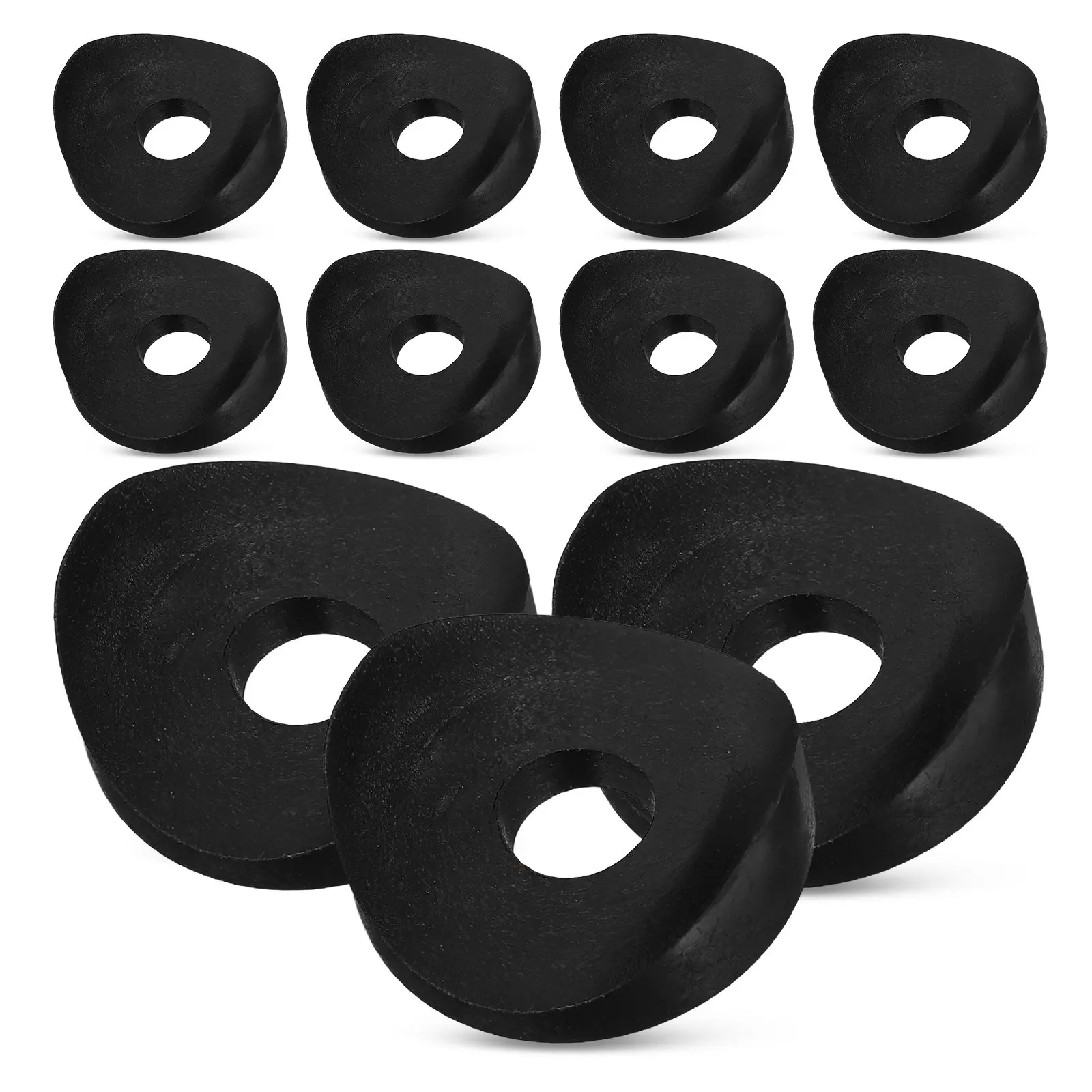 

100 шт. черных пластиковых зажимов-наконечников для инвалидных колясок, 19 мм внешний диаметр, 6 мм внутренний диаметр, для труб, замена колпачков-зажимов, наконечники для ножек табуретов