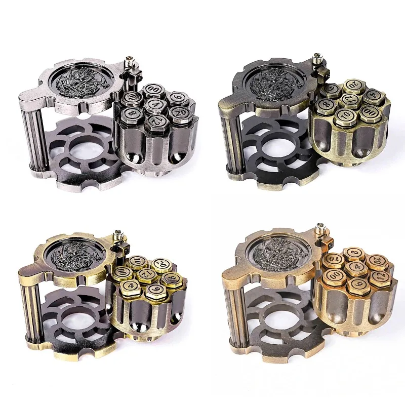 New Metal Rotating Dice Chessboard Game Zinc Alloy Entertainment Party Drinking Table Atmosphere