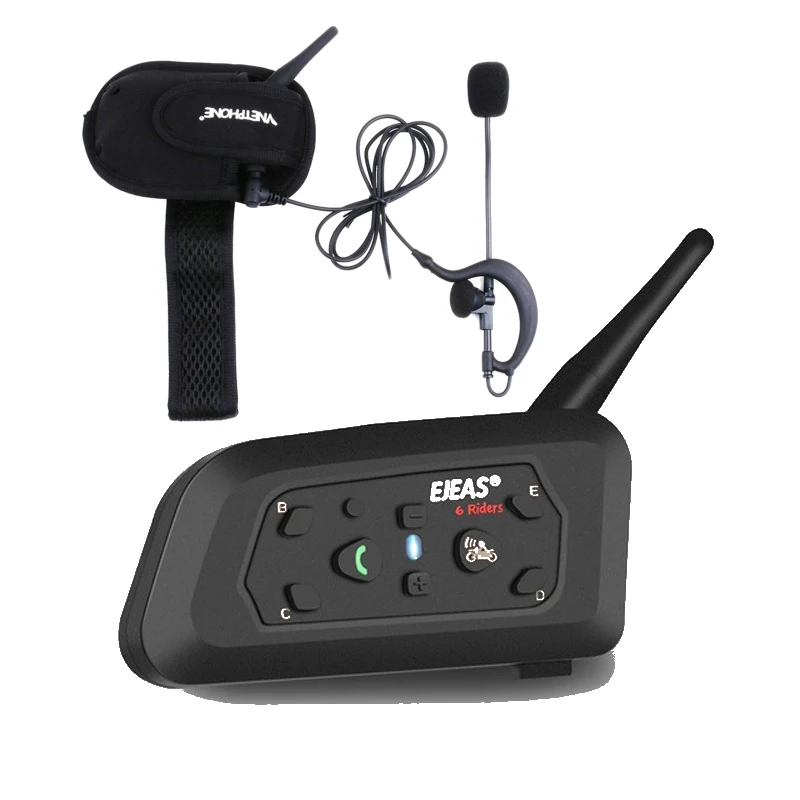 EJEAS V4 PLUS V6 PRO 3 User Football Referee Intercom Headset 1200M Soccer Full Duplex Bluetooth Conference Interphone For coach