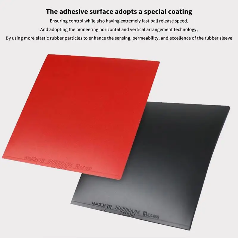 

Durable Ping Pong Rubber by HUIESON - HURRICANE-STORM EX-600 2.2MM