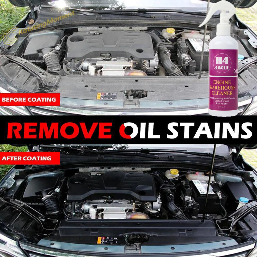 Exterior Engine Cleaner Car Exterior Engine Cleaning Oil Stain Remover Degreaser Waterless Wash Cosmetic Care Car Use