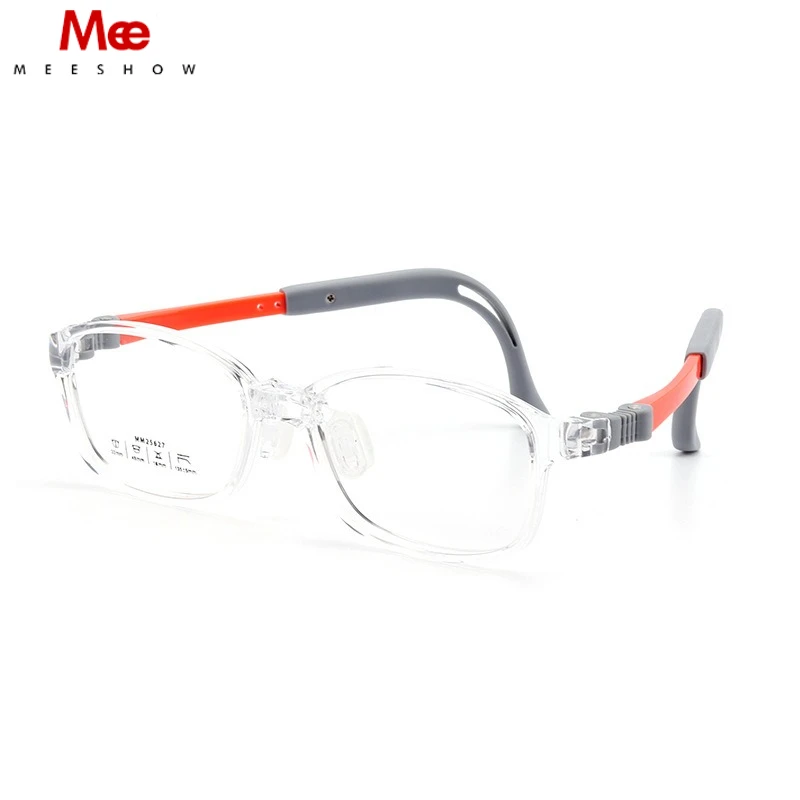 MEESHOW Kids High Quality Glasses Removable Silicone Children Boys Girls Computer Eyeglasses Ultra Light Frame Eye Protection