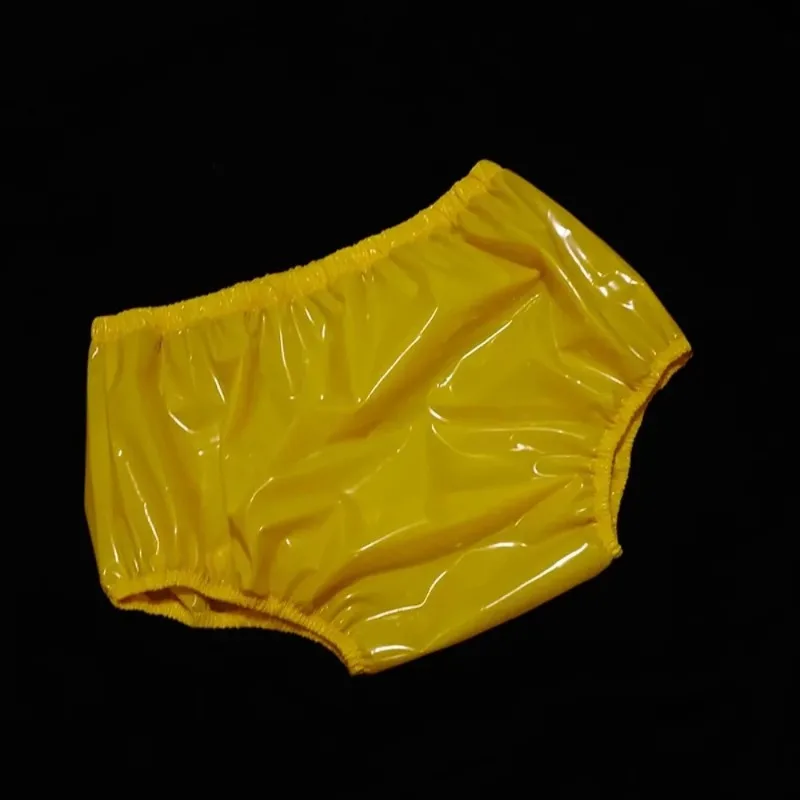 Plastic Briefs Anti-diaper ABDL Large Size Loose Wide Gear Incontinence Diaper High Waist Plastic Underwear PVC Transparent Pant