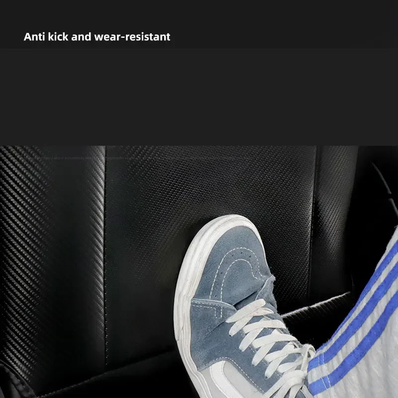 

For New Tesla Model3 Highland 2024 2025 Seat Anti Kick Leather Pad Car Protectors Cover Mats Seat back Pad Interior Accessories