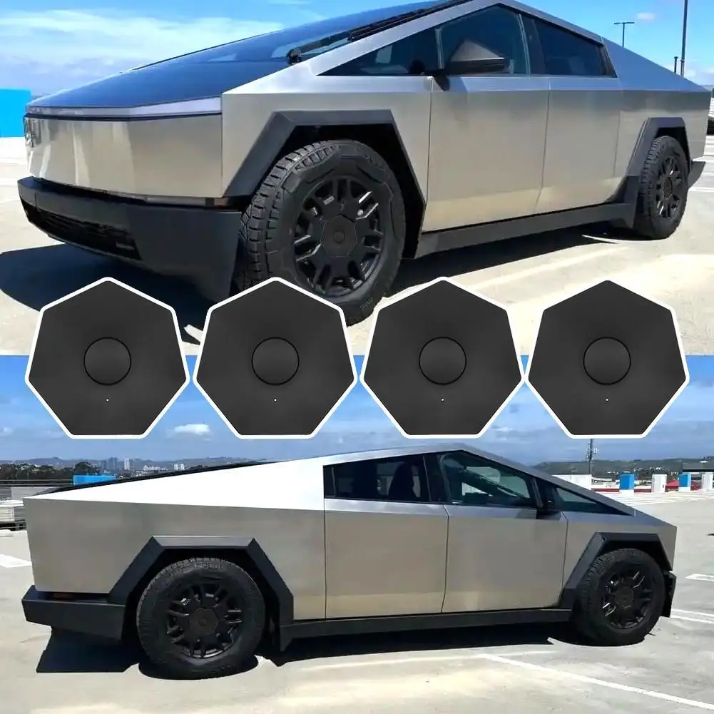 For Tesla Cybertruck 23/24Y Custom Wheel Center Cover Super Cool Adapt Original Wheel Seamless Integration Light Wear-resistat