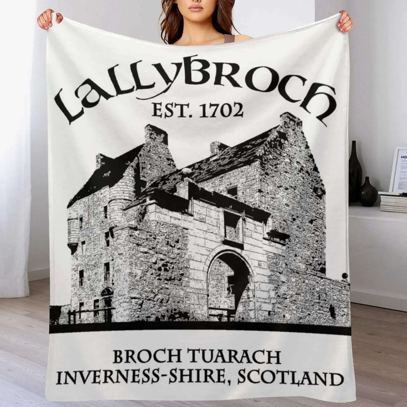 Lallybroch Outlander Throw Blanket Flannels Furry halloween Blankets